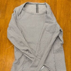 Lululemon Athletica Gray Herringbone Hoodie